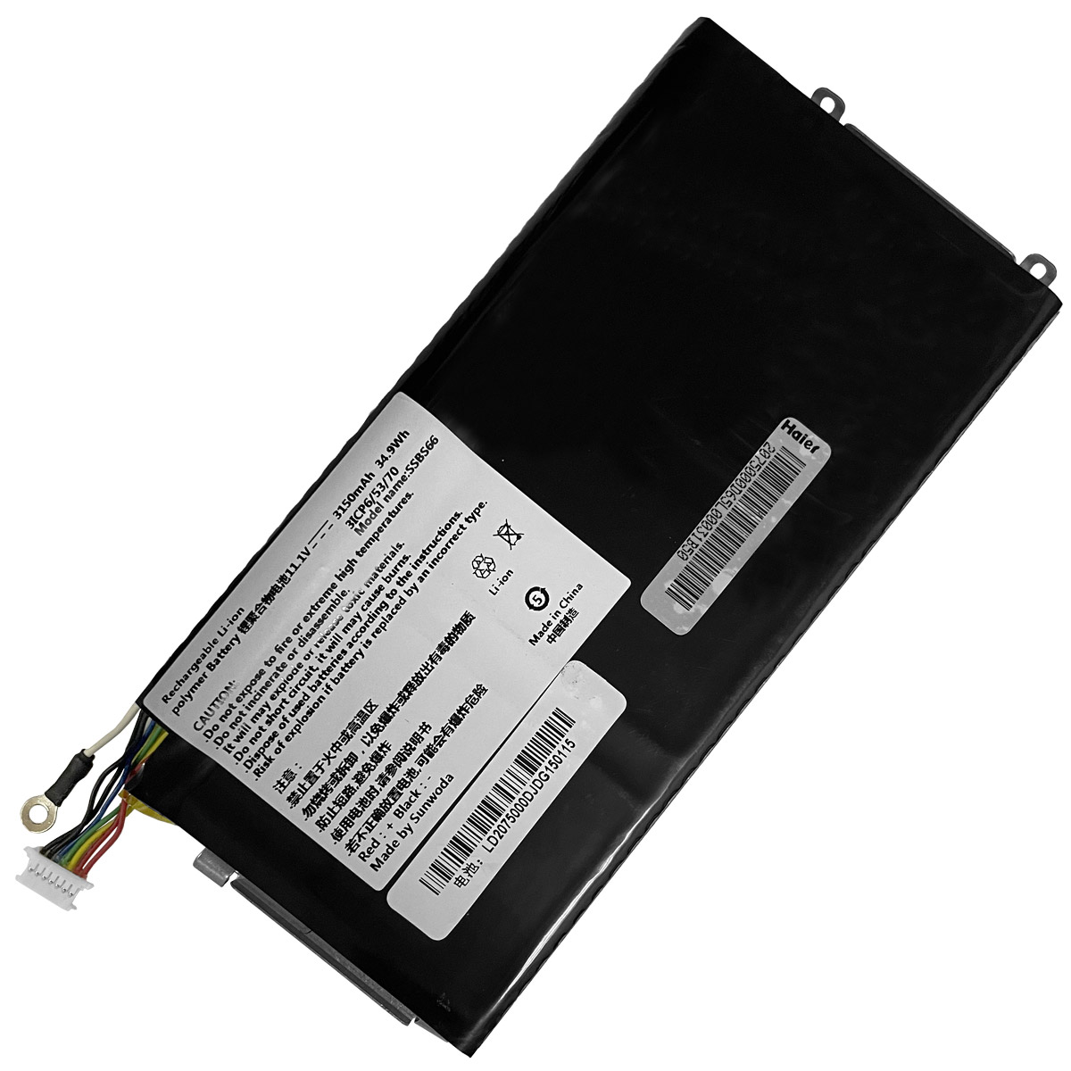 HASEE-SSBS66-Laptop Replacement Battery